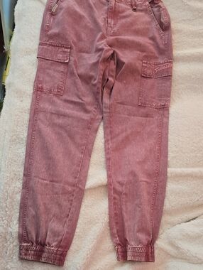Fivestar General Washed Rose Cargo Joggers